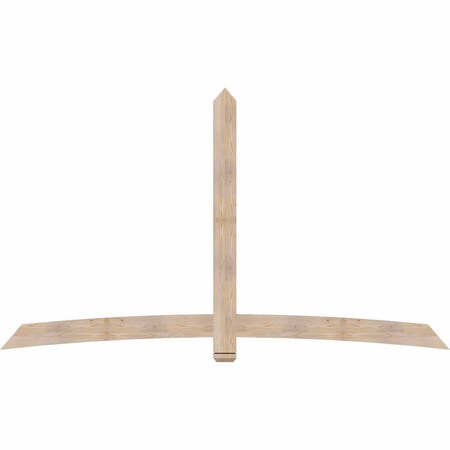 Ekena Millwork Bellingham Smooth Timber Gable Bracket, Douglas Fir, 108"W x 63"H x 1 1/2"D x 5 1/2"F, 14/12 Pitch GBW108X63X0206BEL00SDF